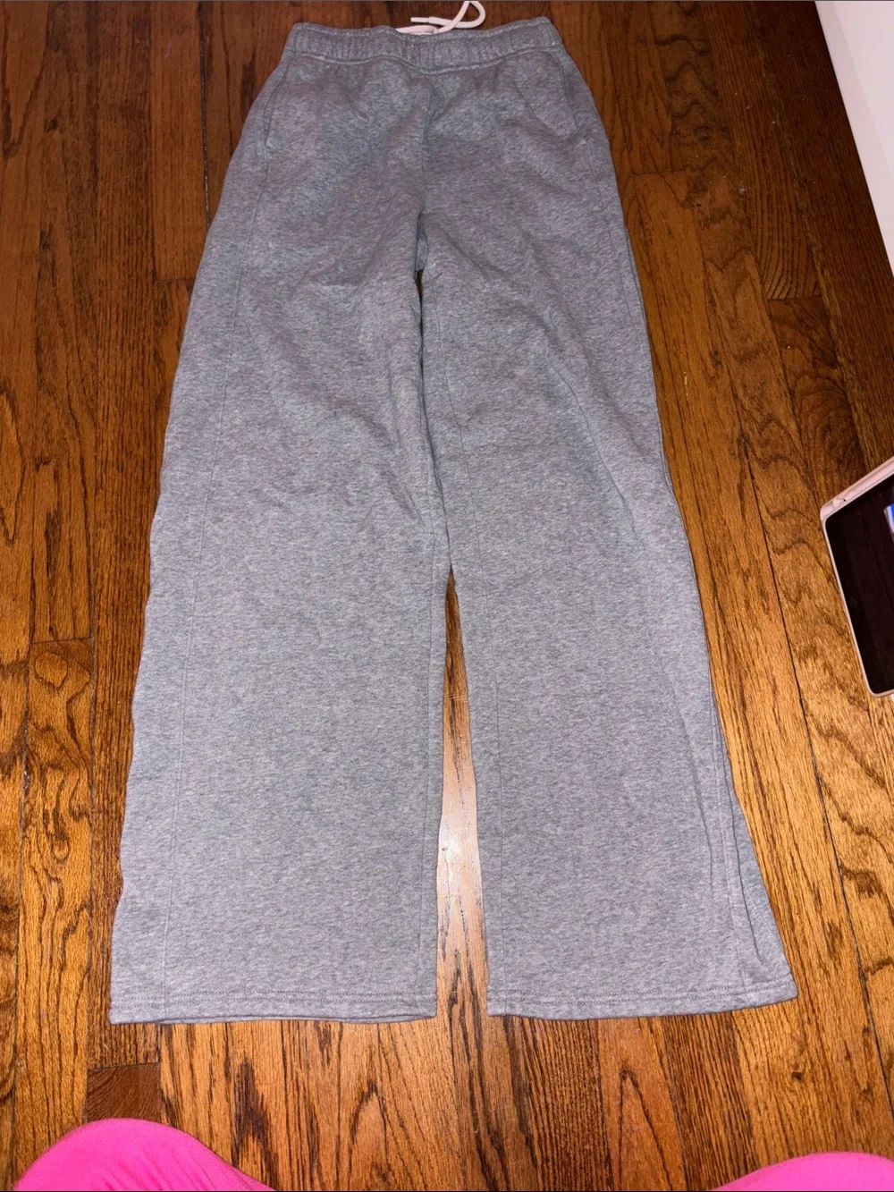 Kids Gray Wide-Leg Jogger Sweatpants - Classic Comfort